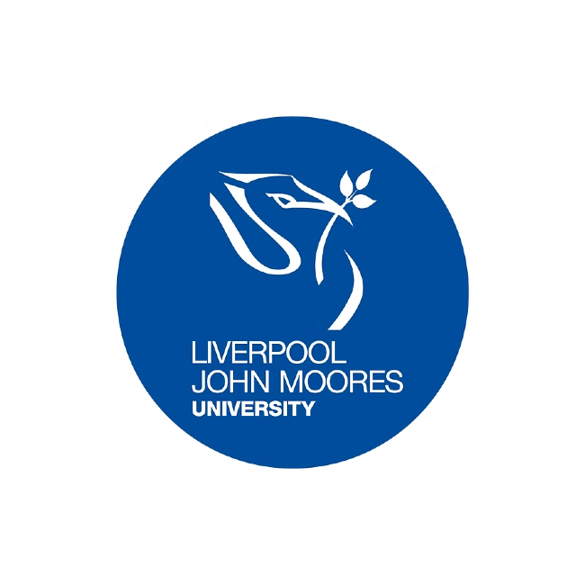 University logo of Liverpool John Moores (LJMU), UK – Stelios Kyriakou holds a BA in Business Management.